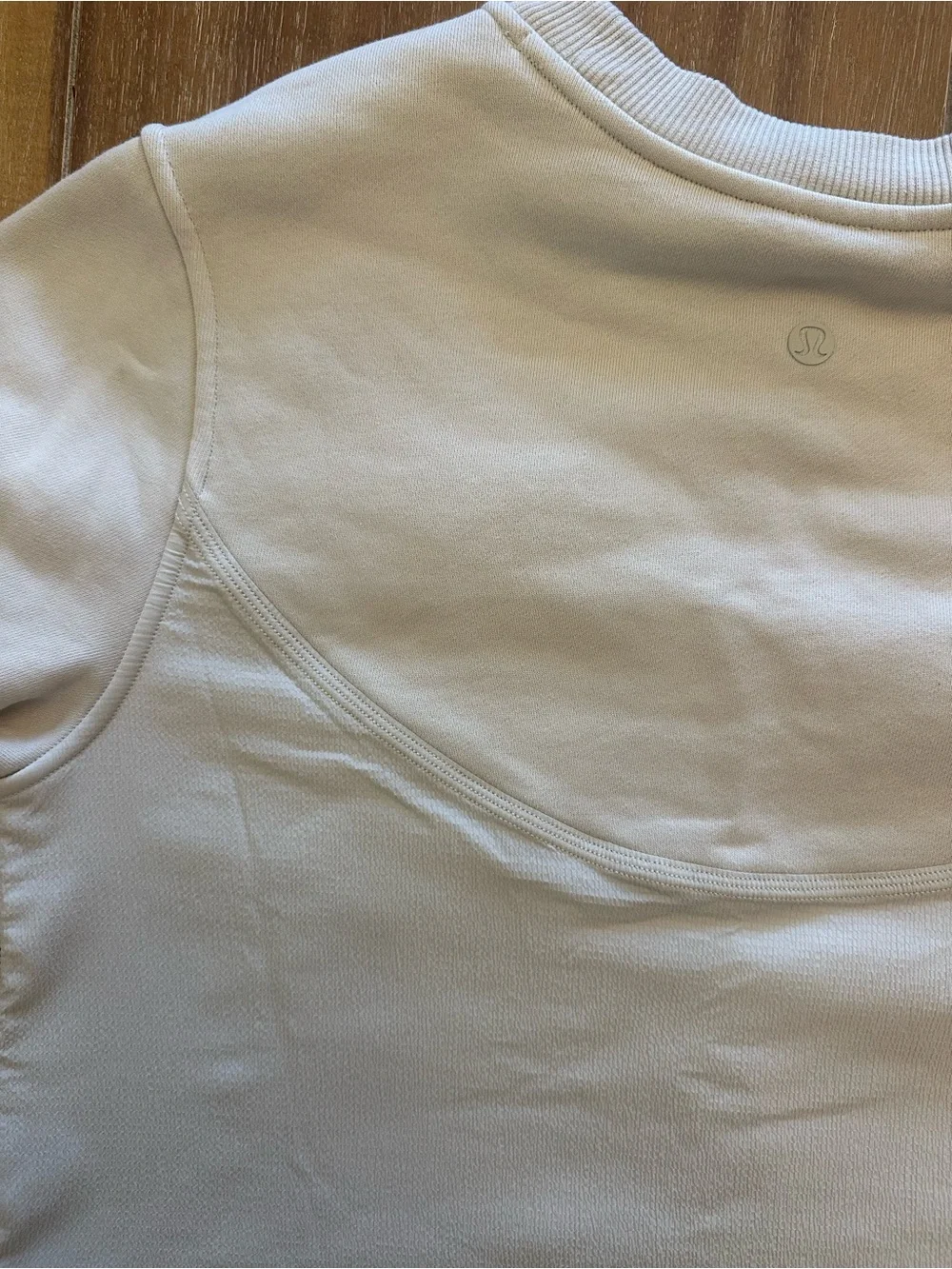 lululemon cream cropped shirt
